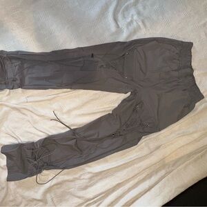 Draw string swoosh pants